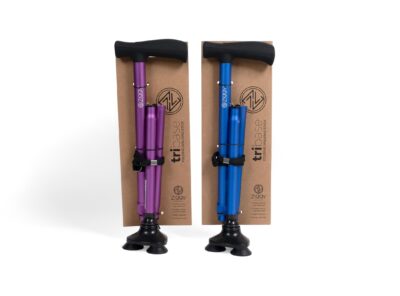 Tri-base folding walking stick
