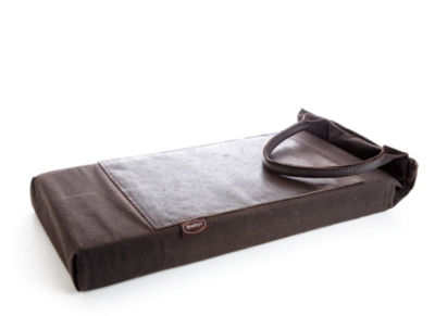Waxed cotton and leather kneeler