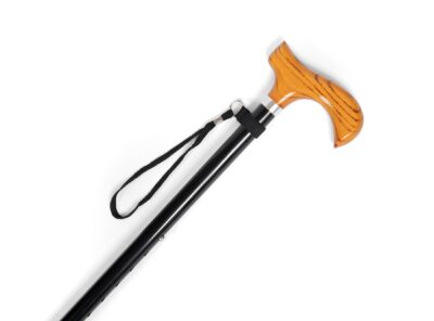 Derby handle with shock absorber walking stick