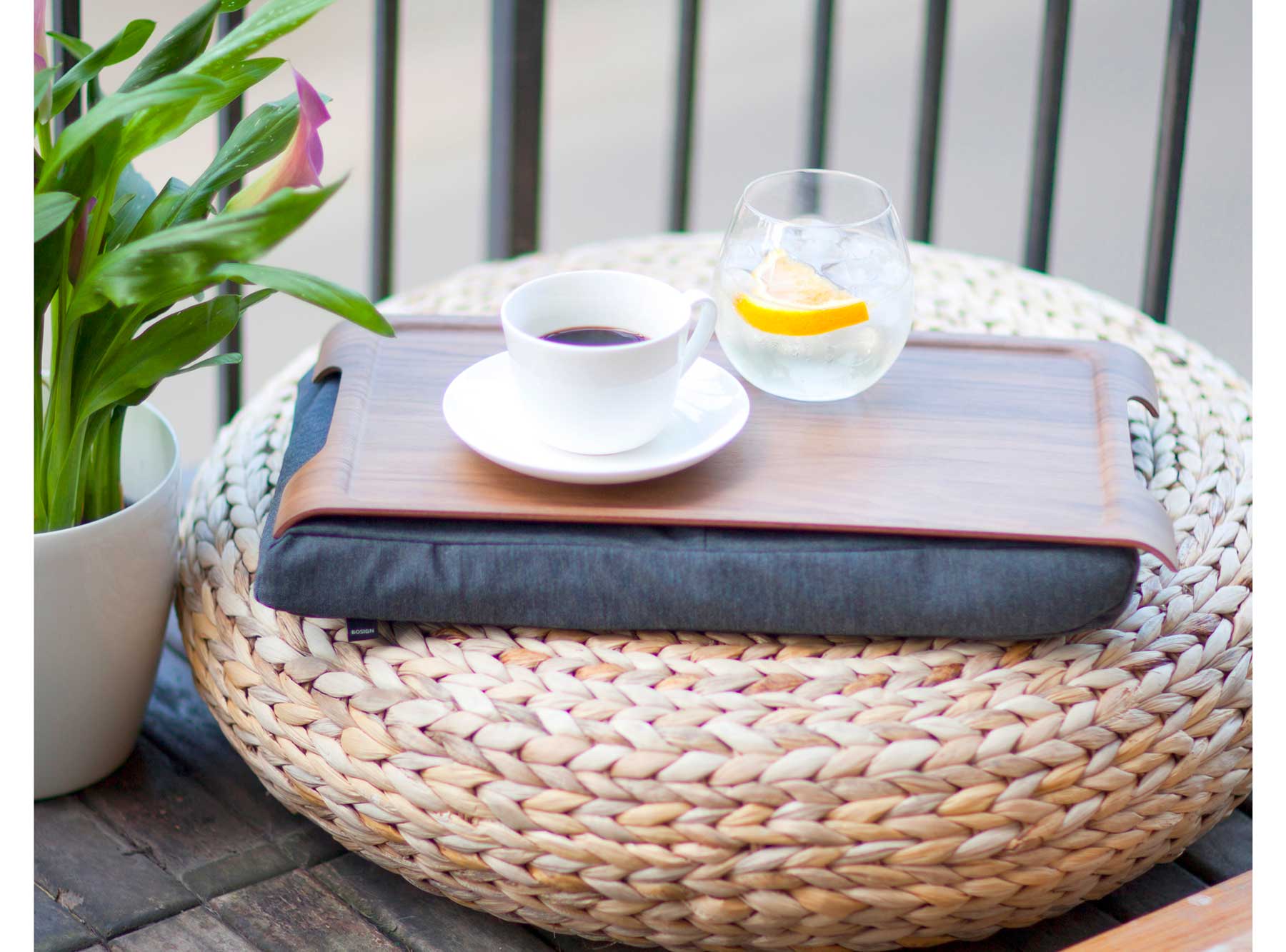 Walnut non-slip laptray - Image 4